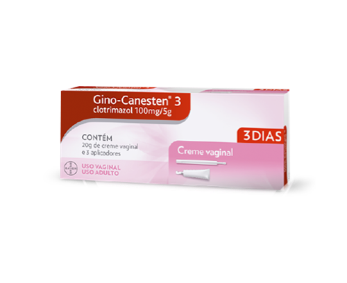 Creme de 3 dias para tratamento de candidíase: Creme vaginal e aplicadores do creme interno para candidíase Gino-Canesten
