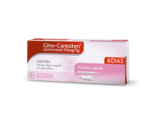 Creme vaginal e aplicadores do creme interno para candidíase Gino-Canesten