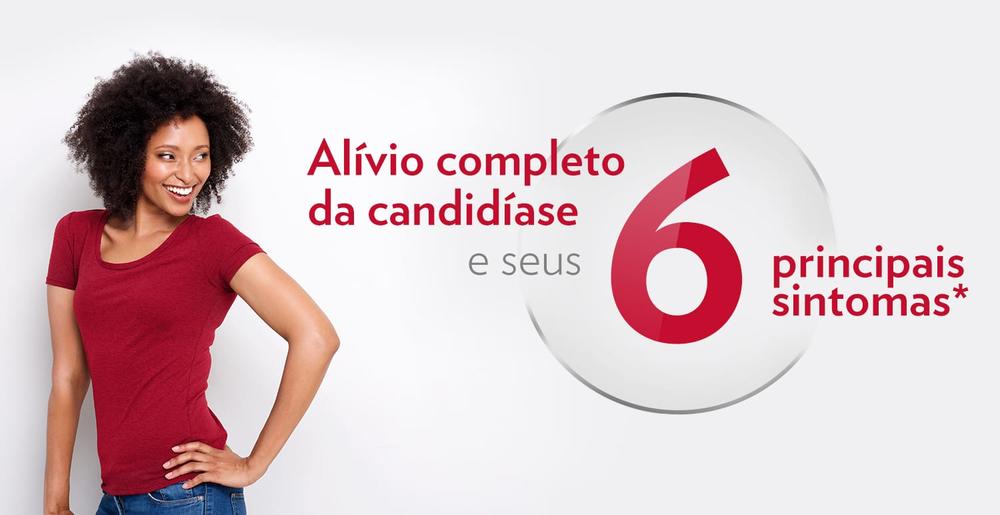 Mulher jovem e sorridente feliz após o tratamento com Canesten e o alívio completo da candidíase e seus 6 principais sintomas